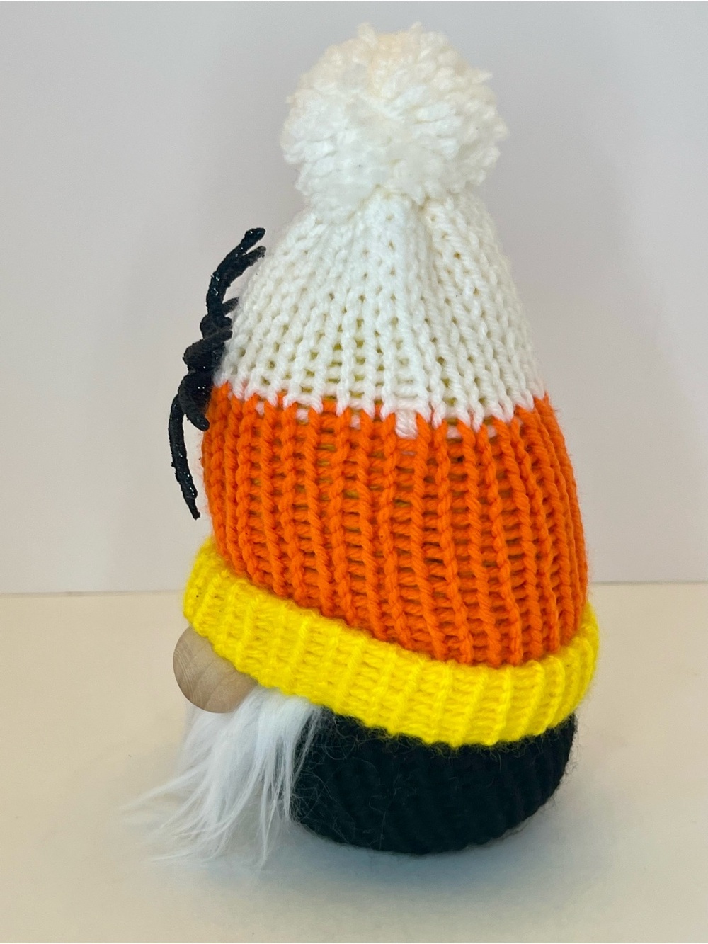 Halloween Spider Candy Corn Gnome | Handmade Fall Décor | Spooky Autumn Décor - Picture 5 of 6